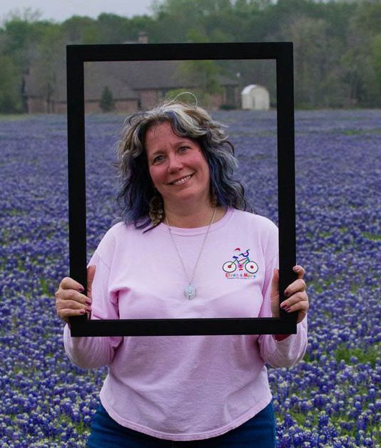 Sheryl Sitts in Texas Bluebonnets